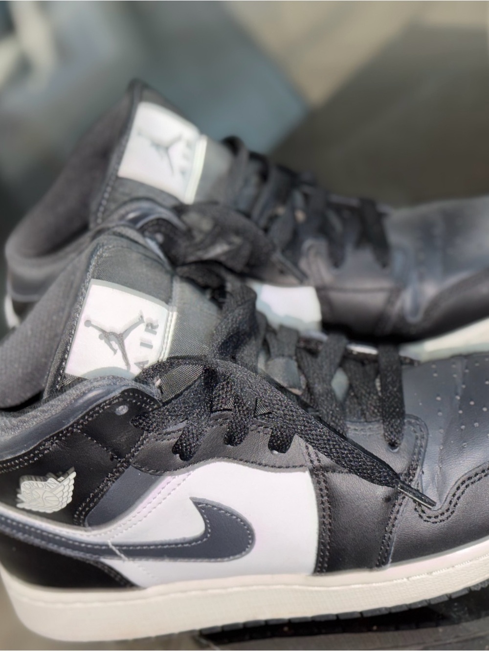 Jordan Mid-Top Sneakers - Black and White